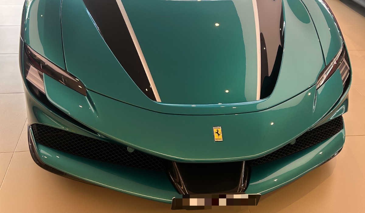 A Ferrari SF90 Spider, photographed by Queen of Cars